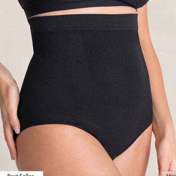 Shapermint Essentials All Day Every Day High-Waisted Shaper Panty Black XL/2X - Picture 3 of 7